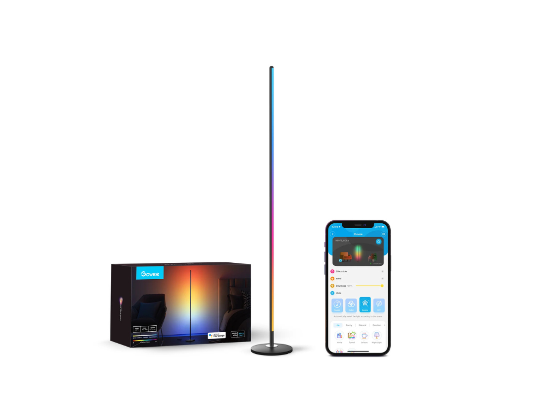 Govee RGBICW Smart Corner Floor Lamp - Same Day Delivery in Qatar Govee RGBICW Smart Corner Floor Lamp - Same Day Delivery in Qatar